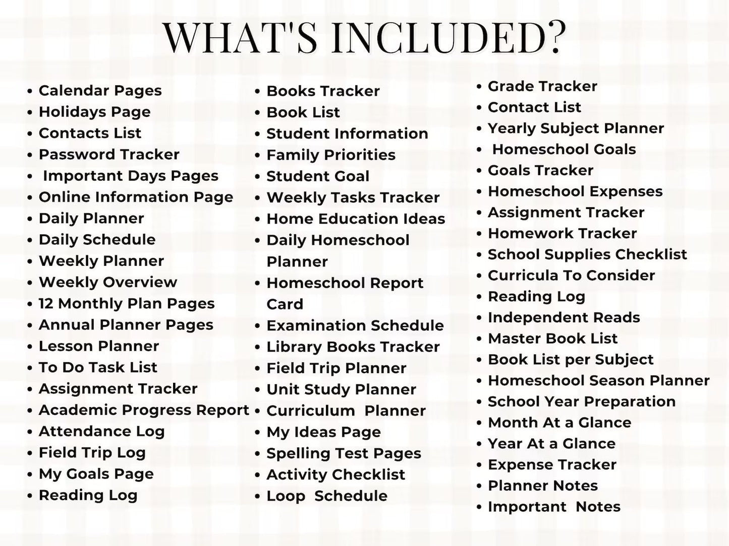 Homeschool Planner