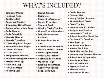 Homeschool Planner