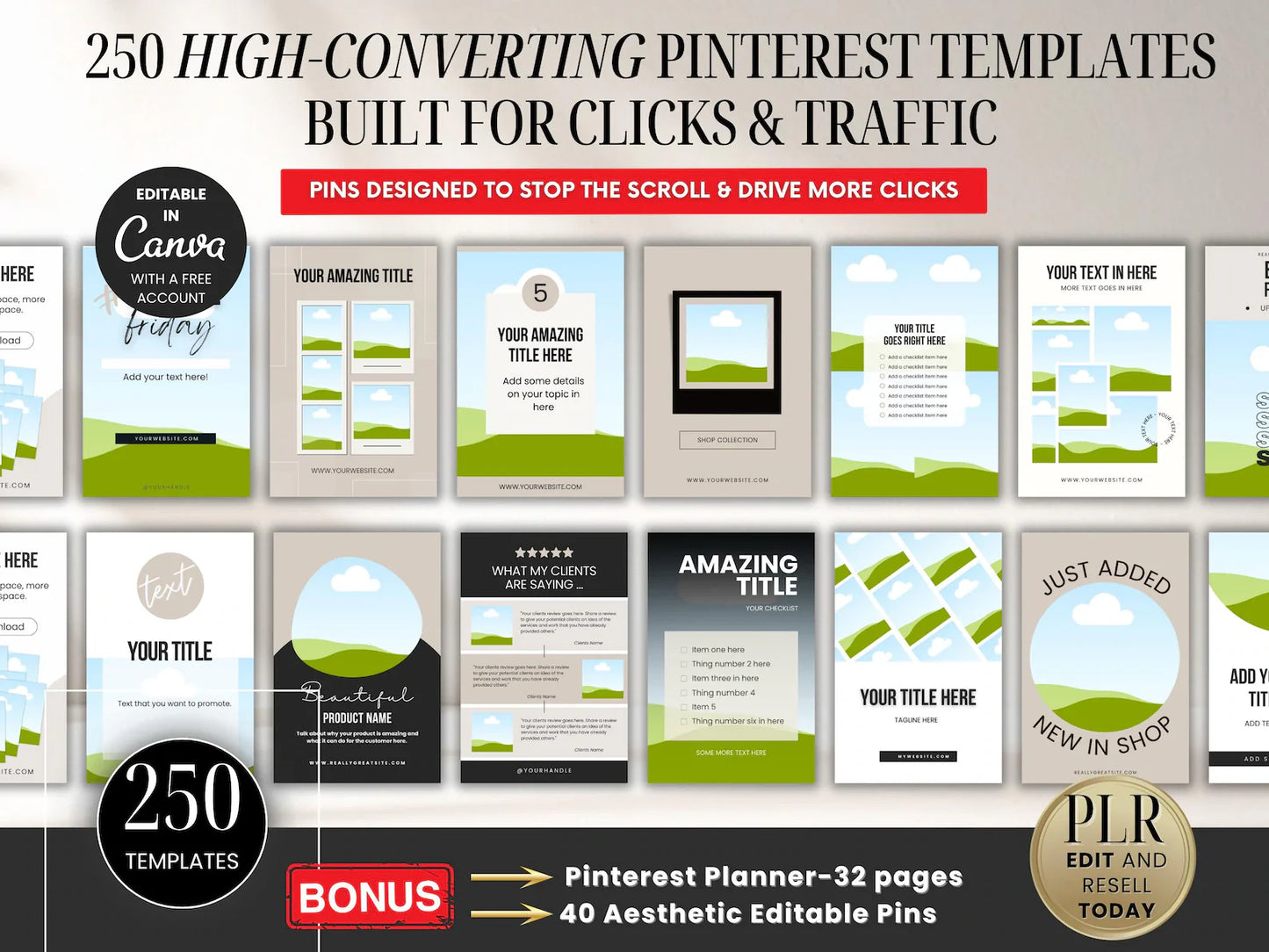 Pinterest Pin Templates